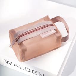 Mini Clear Nylon Mesh zipper Cosmetic Bags Cute Women Small Lipstick Makeup Bags Pouch Data Line Key Earphone Organizer Case