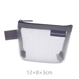 Mini Clear Nylon Mesh zipper Cosmetic Bags Cute Women Small Lipstick Makeup Bags Pouch Data Line Key Earphone Organizer Case