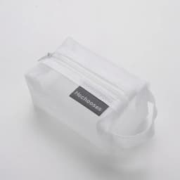 Mini Clear Nylon Mesh zipper Cosmetic Bags Cute Women Small Lipstick Makeup Bags Pouch Data Line Key Earphone Organizer Case