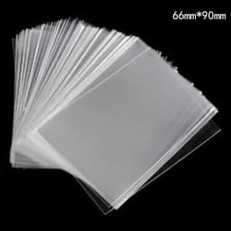100pcs/set Transparent Game Card Sleeve ID Credit Card Holder Cover Bag Case Business Game Cards Protector Sleeve Organizer