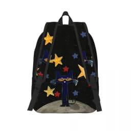 Pete The Cat Stars Comic Cool Backpack Outdoor High School Business Cartoon Cute Daypack for Men Women Laptop Shoulder Bag