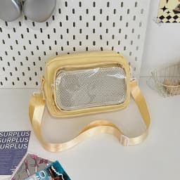 New Y2K Mini Anime Ita Bag Portable Outdoor Small Crossbody Bag Cute Girl Transparent Shoulder Bag Otaku DIY Comic Display Purse