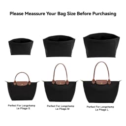 Felt Insert Bag Fits For Longchamp Handbag Liner Bag Felt Cloth Makeup Bag Support Travel Portable Insert Purse Organizer