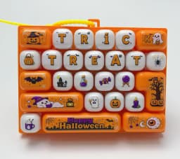 Portable 26 Grid Keyboard Keychain Pendant for Bags Backpacks Halloween Costume Accessory Decompression Fingertip Sensory