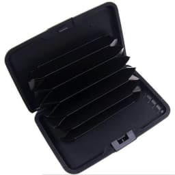 Portable Credit Card Holder Wallet Metal Name Card Holder Waterproof Credit Card Protector for Women Men Travel Wallet