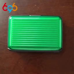 Portable Credit Card Holder Wallet Metal Name Card Holder Waterproof Credit Card Protector for Women Men Travel Wallet