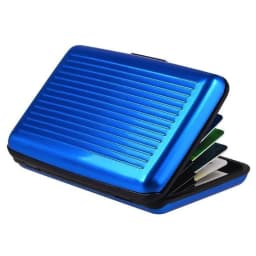 Portable Credit Card Holder Wallet Metal Name Card Holder Waterproof Credit Card Protector for Women Men Travel Wallet