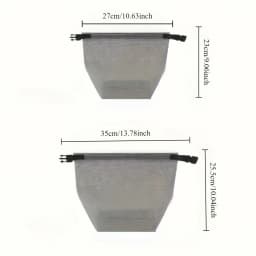 2PCS Waterproof Storage Bag Cosmetic Storage Bag Gym Swimming Clothing Storage Pouch Men Women Outdoor Travel Washing Bag