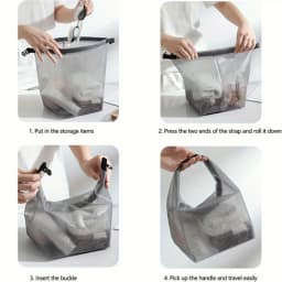 2PCS Waterproof Storage Bag Cosmetic Storage Bag Gym Swimming Clothing Storage Pouch Men Women Outdoor Travel Washing Bag