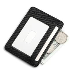 Men's Ultra-thin RFID Blocking PU Leather Wallet Credit Card ID Card Holder Portable Men's Minimalist Business Card