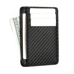 Men's Ultra-thin RFID Blocking PU Leather Wallet Credit Card ID Card Holder Portable Men's Minimalist Business Card