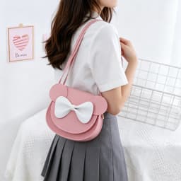 Stylish Mini Crossbody Shoulder Bag, Hard Shell Purse With Cute Mouse Ears And Bow, Suitable For Little Girls, Lovely Princess K