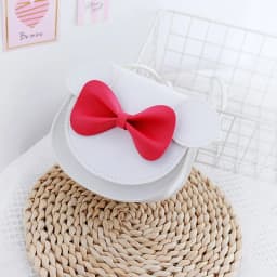 Stylish Mini Crossbody Shoulder Bag, Hard Shell Purse With Cute Mouse Ears And Bow, Suitable For Little Girls, Lovely Princess K
