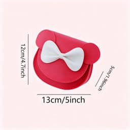 Stylish Mini Crossbody Shoulder Bag, Hard Shell Purse With Cute Mouse Ears And Bow, Suitable For Little Girls, Lovely Princess K