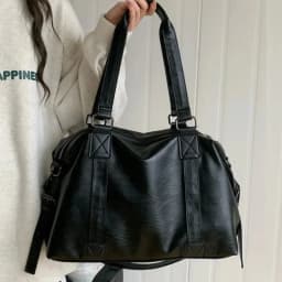 Fashion Tote Bag Leather Women Bag Simplicity Handbag Solid Vintage Shoulder Messenger Bag for Ladies