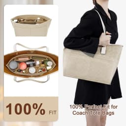 2Pcs Set Purse Organizer Insert for Handbags, Felt Bag Organizer for Tote & Purse, Tote Bag Organizer Insert, for LV Neverfull