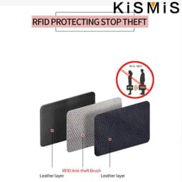 Genuine Leather RFID Blocking Credit Card Holder Wallet - Stylish Accordion Design with 12 Card Slots and 2 Cash Coin Pockets
