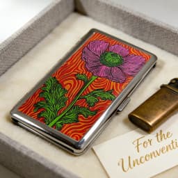 Vintage Metal Card Case Stainless Steel Cash Storage Box with Snap Closure Versatile Metal Cigarette Case Business Card Holder