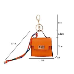 Light Luxury High-end Coin Purses Fashionable Exquisite Bag Accessories New Silk Scarf Bracelet Portable Mini Keychain Pendants