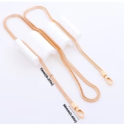Purse Chain, Flat Bag Chain with Metal Buckles, Chain Purse Strap for DIY Purse, Wallet, Handbag, Shoulder Bag, Crossbody Bag