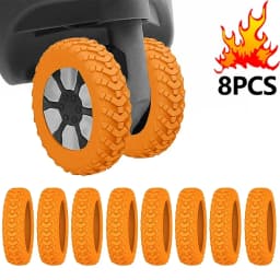 8pcs Universal Luggage Suitcase Wheels Silicone Wear Resistant Trolleys Case Caster For Suitcase