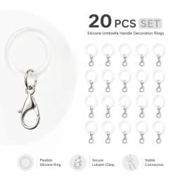 10/20Pcs O-Ring Lobster Clasp Set, DIY Jewelry Accessories for Umbrellas, Keychains, Bag Charms & Bracelets