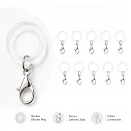 10/20Pcs O-Ring Lobster Clasp Set, DIY Jewelry Accessories for Umbrellas, Keychains, Bag Charms & Bracelets