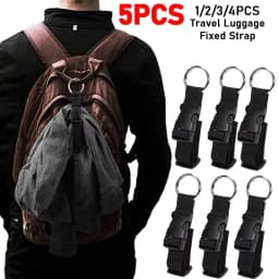 Travel Luggage Fixed Strap Backpack External Strap Portable Strap With Release Buckle Add-A-Bag Luggage Strap Belt Jacket Holder