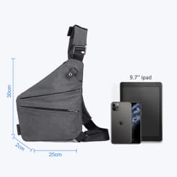 DIENQI Anti-theft Men Chest Bag Waterproof Chest Pack Travel Personal Pocket Tactical Male Sling Bag Chest Cross Body Bag Pauch
