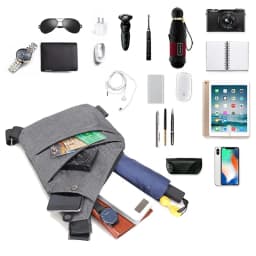 DIENQI Anti-theft Men Chest Bag Waterproof Chest Pack Travel Personal Pocket Tactical Male Sling Bag Chest Cross Body Bag Pauch