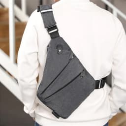 DIENQI Anti-theft Men Chest Bag Waterproof Chest Pack Travel Personal Pocket Tactical Male Sling Bag Chest Cross Body Bag Pauch