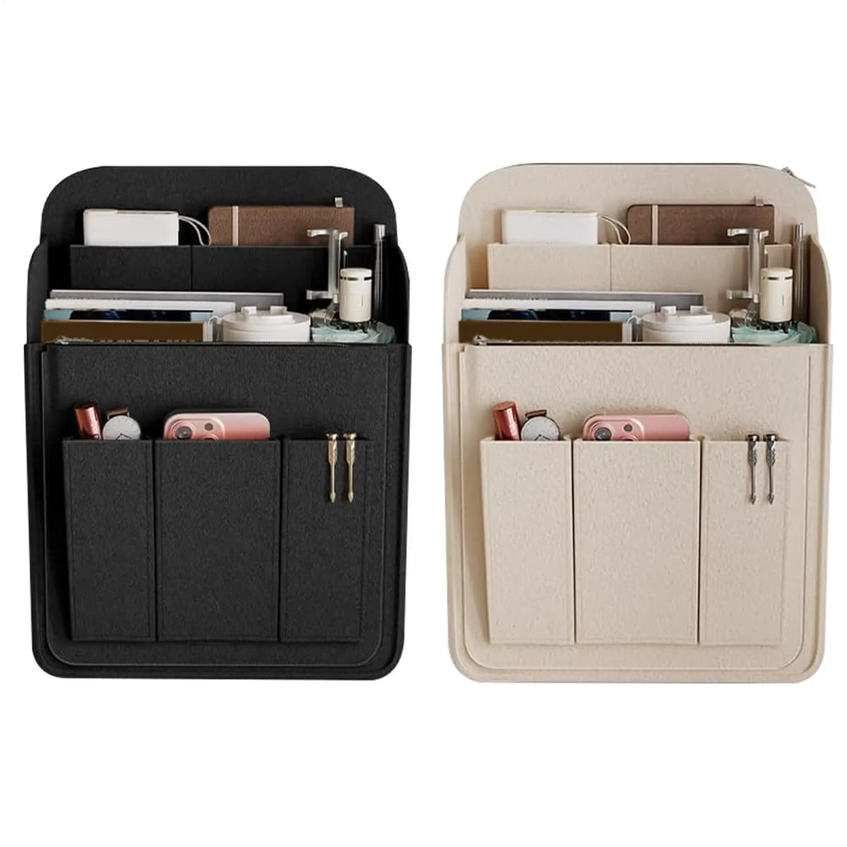 Bookbag Organizer Insert Large Capacity Portable Backpack Storage Bag Multi Pockets Rucksack Tidy Pouch for Cosmetics Phone