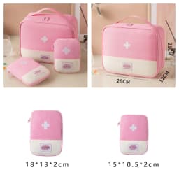 3 Pcs/set Portable Medical Storage Bag Camping Emergency First Aid Kit Organizer Home Outdoor Travel Bag