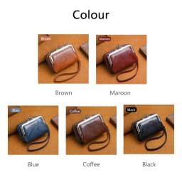 Women's Wallet Fashionableand Minimalist Wrist Strap Short Zero Wallet RetroVersatile LargeCapacity Multi Card Pocket Money Clip