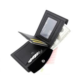 Slim Men Wallets New Short Zipper Card Holder Photo Holder Male Purse Simple Coin Pocket High Quality PU Leather Men's Wallet