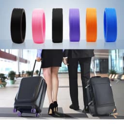 32/8Pcs Thicken Texture Silicone Wheels Protector For Luggage Reduce Noise Travel Luggage Wheels Cover Luggage Accessories