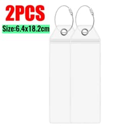 1-8pcs Cruise Luggage Suitcase Tag Label for Easy Sorting Waterproof Transparent Thicken PVC Cruise Travel Luggage Aircraft Tag