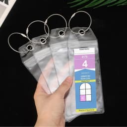 1-8pcs Cruise Luggage Suitcase Tag Label for Easy Sorting Waterproof Transparent Thicken PVC Cruise Travel Luggage Aircraft Tag