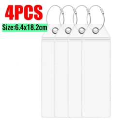 1-8pcs Cruise Luggage Suitcase Tag Label for Easy Sorting Waterproof Transparent Thicken PVC Cruise Travel Luggage Aircraft Tag