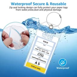 1-8pcs Cruise Luggage Suitcase Tag Label for Easy Sorting Waterproof Transparent Thicken PVC Cruise Travel Luggage Aircraft Tag