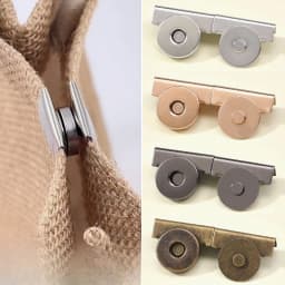 DIY Wallet Making Seamless Installation Clips, Professional Fast Fixing Clips for Clothing, Bags, and Curtains, Multi-Color DIY Craft Accessories, Durable Metal Decorative Clips, Sewing Enthusiast Material Kit