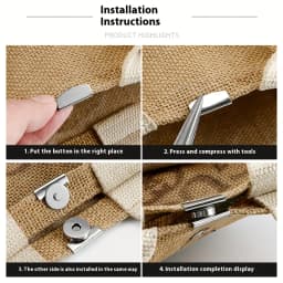 DIY Wallet Making Seamless Installation Clips, Professional Fast Fixing Clips for Clothing, Bags, and Curtains, Multi-Color DIY Craft Accessories, Durable Metal Decorative Clips, Sewing Enthusiast Material Kit