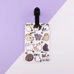 Cute Cats Plastics Baggage Tag Dinosaur Suitcase Backpack Anti-Lost Listing ID Card Holder Fashion Luggage Accessories Gifts