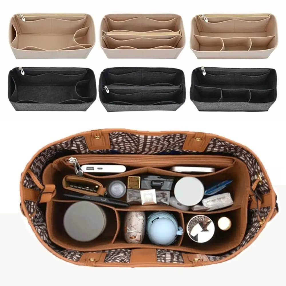 Felt Handbag Insert Bag Durable Storage Organization Internal Bag Bag Support Portable Bag Organiser for For Liz Visetos