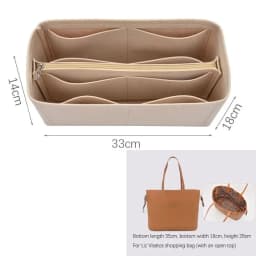Felt Handbag Insert Bag Durable Storage Organization Internal Bag Bag Support Portable Bag Organiser for For Liz Visetos