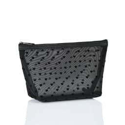 Nylon Mesh Cosmetic Bag Zipper Heart Shaped Toiletry Organizer Makeup Bags Multifunctional Women Lipstick Key Coin Purse Pouch