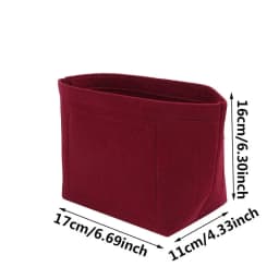 1PC Insert Bag Purse Organizer Insert For Handbags,Felt Bag Insert Dividers With Multi-pockets,Fit Long Backpack/Bucket Bag