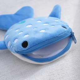 Cartoon Cute Whale Shark Coin Purse Kawaii Wallet Portable Plush Coin Bag Key Earphone Coin Organizer Pouch Zipper Bag