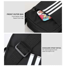 Casual Shoulder Bag for Men Bag Capacity Lightweight Material Side Sling Bag Suitable for Friend Family Neighbors Gift