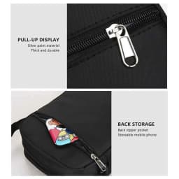 Casual Shoulder Bag for Men Bag Capacity Lightweight Material Side Sling Bag Suitable for Friend Family Neighbors Gift